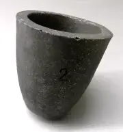 #2 Crucible Clay Graphite Melting Capacity 2 Kilo Melt Gold Silver Copper