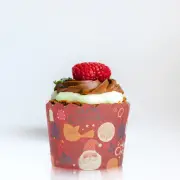 100 Pcs Christmas Baking Cups Muffin with Design Cupcake Liners
