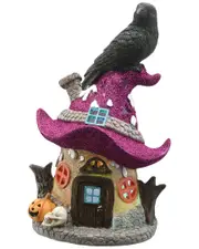 National Tree Company 10 Purple Hat Haunted House with LED Light