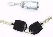 Szwaldaper 604837168 Right Door Lock Barrel Cylinder Repair KIT, for VW, for Golf, 4 IV MK4, for Bora, 1997-2003 Car Ignition Switch Lock(Black Assembled R Lock)