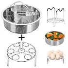 Stainless Steel Steamer Basket for Instant Pot, Food Steamer, Removable Dividers