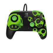 PDP Gaming Rematch Wired Gaming Controller For Nintendo Switch 1-UP Glowing