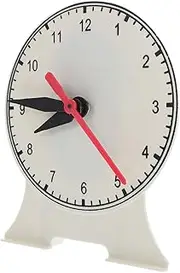 GLSTOY Clock Learning Tool for Classroom Display Analog Clock Model for Students Safe Surface Develops Spatial Thinking and Imagination