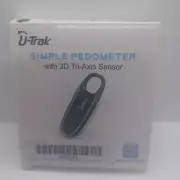 U-Trak Pedometer With 3D Tri-Axis Sensor. New In Box. Step Counter.