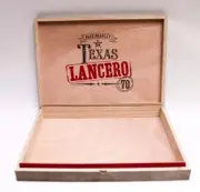 Alec Bradley Texas Lancero 70 Empty Wood Cigar Box 11.75" x 8.25" x 1.5"