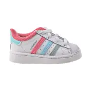 Adidas Superstar EL I Toddlers' Shoes Cloud White-Hazy Rose-Hazy Sky FZ0654