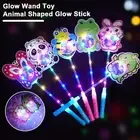 Light-up Animal Wand Colorful Cartoon Glow Toy with Adjustable Modes for Kids'