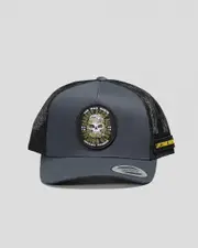 [The Mad Hueys] The Mad Hueys Men's Caught Fk All Twill Trucker Cap in Navy One Size Navy