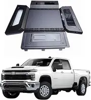 MHXJQY Tonneau Cover Pickup Truck Topper Bed Cap Canopy Compatible for Chevy Silverado Compatible for GMC Sierra 2500HD 3500HD 2020-2025 6.9ft (82") Bed Cover with Lock Hardtop Accessories(Style B)