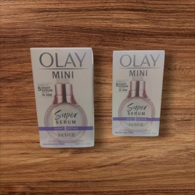 (PACK OF 2) Olay Super Serum Night Repair for Face, Mini size
