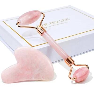 Jade Roller & Gua Sha, Face Roller, Facial Beauty Roller Skin Care Tools