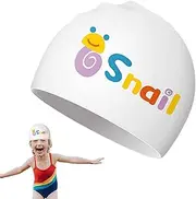 Swimming Cap, Swimming Pool Hat for Kids, Silicone Kids Swim Hat Waterproof, Flexible Elastic Non Slip Unisex Pool Accessories for Boys Exercise Competitions Training