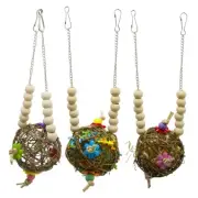 Bird Chewing Foraging Toy Parrot Rattan for Cockatiel