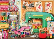 Bits and Pieces - Sewing Desk 1500 Piece Jigsaw Puzzles for Adults - Each Puzzle Measures 24" X 33" - 1500 pc Jigsaws by Artist Aimee Stewart