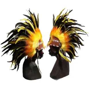 【印地安部落】派對道具 酋長帽 (現貨) 印地安頭飾  部落風頭飾 走秀舞台表演 化裝舞會 哈雷重機 cosplay扮裝