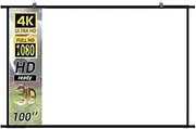 for Home Theater Cinema Indoor Outdoor Backyard Pa Projector Screen Wall Mounted 60-120 Inch High Density White Wrinkle-Free 160° Viewing Angle Screen Home Theater Indoor(120 inch)