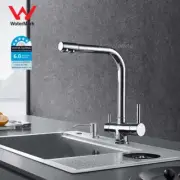 Luxury 3 Way Kitchen Sink Mixer Swivel Faucet for RO Filter Pure Drink Water Tap