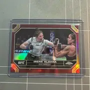 2024 Topps Chrome UFC - IRENE ALDANA Magenta Refractor #78