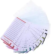 FOYTOKI 24Pcs Binder Sheets with PVC Zipper Envelopes Loose Leaf Inserts for Expense Tracking Clear Pocket Design for Financial Management Portable Budgeting