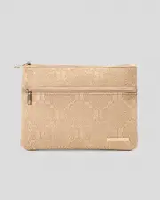 [Mooloola] Mooloola Holly Large Pencil Case in Light Tan One Size Light Tan