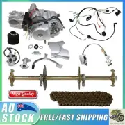 32'' Rear Axle Kit + 125cc 4 Stroke Engine Motor Kit For ATV Quad Buggy Go Kart
