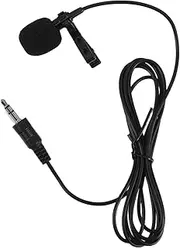 Abaodam Microphone Sound Card High Fidelity Lapel Mic for Camera Easy Setup Interview Streaming