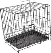 GALPADA Folding Dog Kennel Iron Wire Pet Crate Cozy Puppy Pen for Small to Medium Dogs Sturdy Easy Pet Shelter