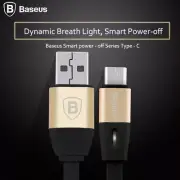 USB Type-C 1M/3.3ft Breathing Lamp Charger Cable For Galaxy S20/+/Ultra/S10/Note