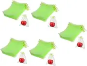 ibasenice 5sets Mesh Fruit Netting Bags with Drawstring Breathable Protection for Fruits Vegetables and Plants for Gardening and Harvesting Supplies 100pcs*5