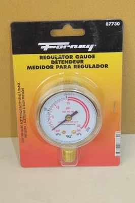 Forney 87730 Low Pressure Acetylene Regulator Gauge NEW