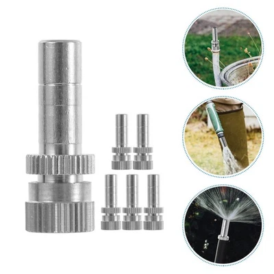 6Pcs Atomizing Misting Nozzle for Garden Hose Low Pressure Sprayer Tool
