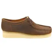 Clarks Originals WALLABEE Beeswax Leather Women's Shoes Size UK 3 1/2D