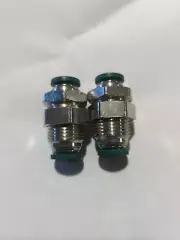 Parker 62Plpbh-6 Nickel Plated Brass Bulkhead Union, 3/8 In Tube Size