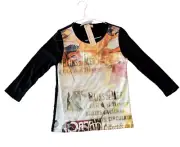 New WT Susan Lawrence Women's Shirt, Size Small, Polyester, Spandex Made in USA