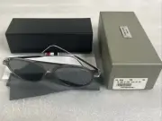 New THOM BROWNE TB809-B-GRY-SLV-57-AF Sunglasses Gray Silver 57-17-145 Asian Fit