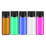 Bulk Buy 1ml 2ml 3ml 5ml Multi-color Glass Essential Oil Bottle Orifice Reducer