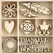 Grand Bazaar Kaisercraft Wooden Flourishes Pack