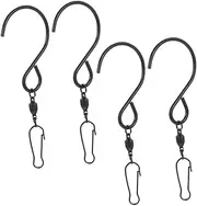 Stainless Steel Bird Feeder Deck Hooks Swivel s Hooks for Wind Chimes Feeder Hangers Garden Decorations Heavy Duty