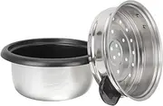 1 Set Rice Cooker Liner Rice Cooker + Steamer Inner Cooking Pot Container Cooking Supply Dumpling Steamer Inner Pot Cooking Utensils Cooker Liner Container Aluminum Alloy