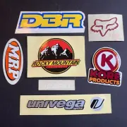 Vtg 7x MTB Stickers Lot Old School - ROCKY MOUNTAIN Kore MRP Diamondback FOX