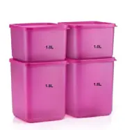 TUPPERWARE So Fresh Square (Set of 4) 1.0L/ 33.8oz & 1.8L/60.8oz