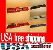 RED blue man woman boy kid Slide Pocket Purse biker thin Travel size hair brush