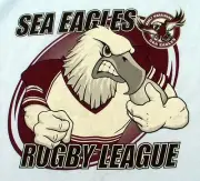 NRL MANLY SEA-EAGLES T-shirt Kids size 12c w/tag NEW!