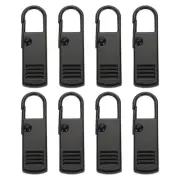 Zipper Pull Replacement, 8 Pcs Zipper Handle Mend Fixer Repair, Black