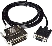RS232 D-SUB 9 PIN DB9 Male to DB25 Adapter Serial Communication Cable Fit for NT631C to AB MICROLOGIX 1000 1100 1200 1400 1500 PLC(1.8M)