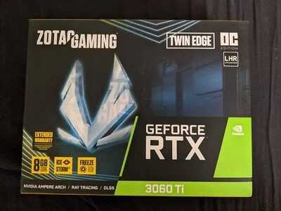NEW - ZOTAC GAMING GeForce RTX 3060 Ti Twin Edge OC LHR 8GB GDDR6 Graphics Card