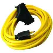 Generator Extension Cord, 25 ft, 3 Outlets, Yellow Southwire SOUTHWIRE 019100002