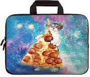 Universal 7~9 inch Kids Tablet Portable Neoprene Zipper Carrying Sleeve Case Bag Fits 7" 8" 8.5" 8.9" 9" iPad Mini 5 4 3 2 1, Galaxy Tab A 8.0 (Pizza Cat)