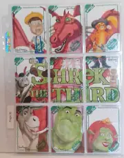 Set of 9 Shrek the Third Sketch Cards by Mark Dos Santos 12-16/272 Inkworks 2007