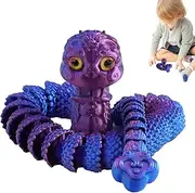 Printed Snake Toys, Printed Articulated Snake, Articulated Flexible Joints Fidget Toys, Printed Articulated Flexible Fidget Toy, Movable Joints Snake Ornament for Children